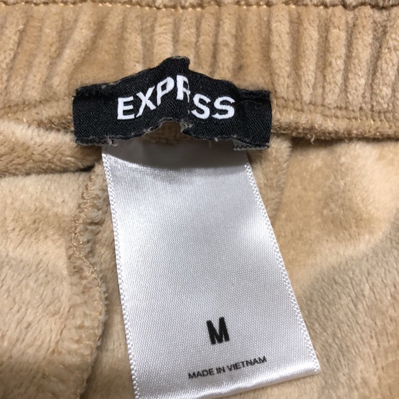 EXPRESS High Waisted Velour Joggers Size Medium - Picture 4 of 6